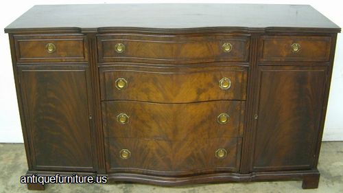 Antique Flame Mahogany Sideboard