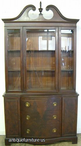 Antique Mahogany China Cabinet