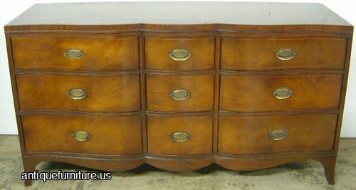 Antique Mahogany Triple Dresser
