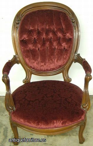 Antique Victorian Walnut Palor Chair