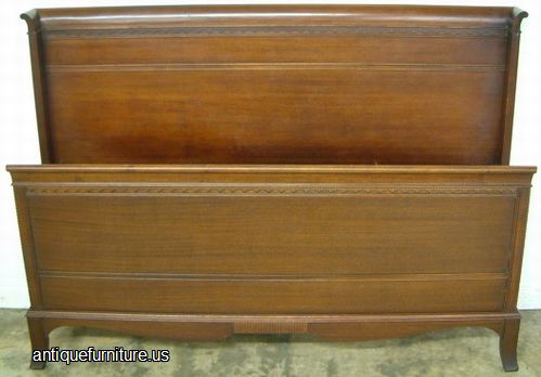 Antique Mahogany Bed