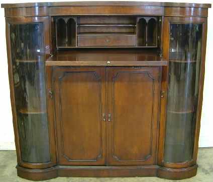 Antique Mahogany Console Bookcase