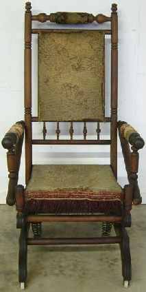 Antique Victorian Carpet Rocker