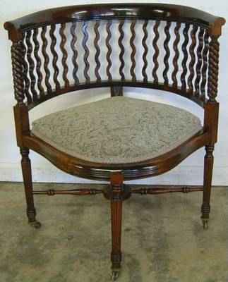 Antique Mahogany Corner Chair
