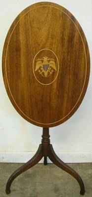 Antique Mahogany Tilt Top Table