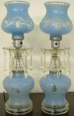 Antique Pair Lamps