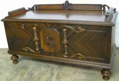 Antique Walnut Cedar Chest