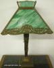  Art Nouveau Slag Glass Lamp 