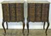 Pair French Style Marble Top Commodes 