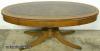  Mahogany Leather Top Coffee Table 