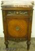  Ornate French Marble Top Night Stand 