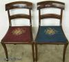  Pair Empire Needle Point Chairs 