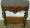  Ornate Walnut Half Table 