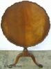  Ornate Mahogany Claw Foot Tilt Top Table 