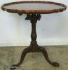  Ornate Mahogany Claw Foot Tilt Top Table 