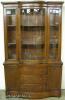  Mahogany Curved Glass China Cabinet 