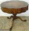  Flame Mahogany Drum Table 