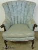  Mahogany French Style Wingback Chair 