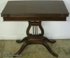  Mahogany Lyre Base Game Table 