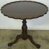  Ornate Mahogany Pie Crust Tilt Top Table 