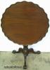  Ornate Mahogany Pie Crust Tilt Top Table 
