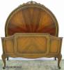  Walnut French Style Twin Bed 