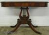 Mahogany Lyre Base Console Table 