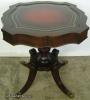  Leather Top Mahogany Lamp Table 