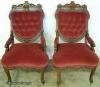  Pair Ornate Victorian Palor Chairs 