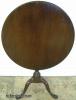  Walnut Tilt Top Bird Cage Table 
