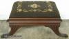  Mahogany Duncan Phyfe Needlepoint Footstool 