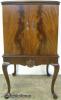  Flame Mahogany Queen Ann Cabinet 