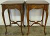  Pair French Style Paint Decorated Tables 