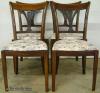  Set Of 6 Mahogany Dining Chairs 