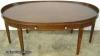  Oaval Inlaid Mahogany Coffee Table 
