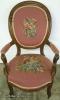  Victorian Needlepoint Chair With Arms 
