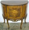  Inlaid French Style Demilune Commode 