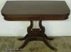  Flame Mahogany Lyre Base Game Table 