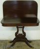  Flame Mahogany Lyre Base Game Table 