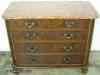  Flame Mahogany Marble Top Dresser 
