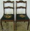  Mahogany Needlepoint Chairs 
