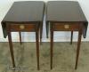  Pair Mahogany Drop Leaf Lamp Tables 