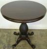  Mahogany Ball And Claw Pedestal Center Table 