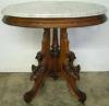  Walnut Victorian Marble Top Table 