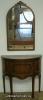  Paint Decorated Demilune Mirror 