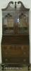  Queen Ann Mahogany Drop Front Desk Bookcase 