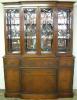  Mahogany Bubble Glass Breakfront 