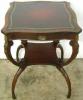  Mahogany Leather Top Table 