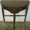  Ornate Burl Walnut Console Table 