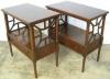  Pair Mahogany Tables 